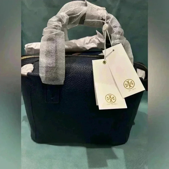 Tory Burch Thea Pieced Leather Mini Slouchy  Satchel - Picture 7 of 8